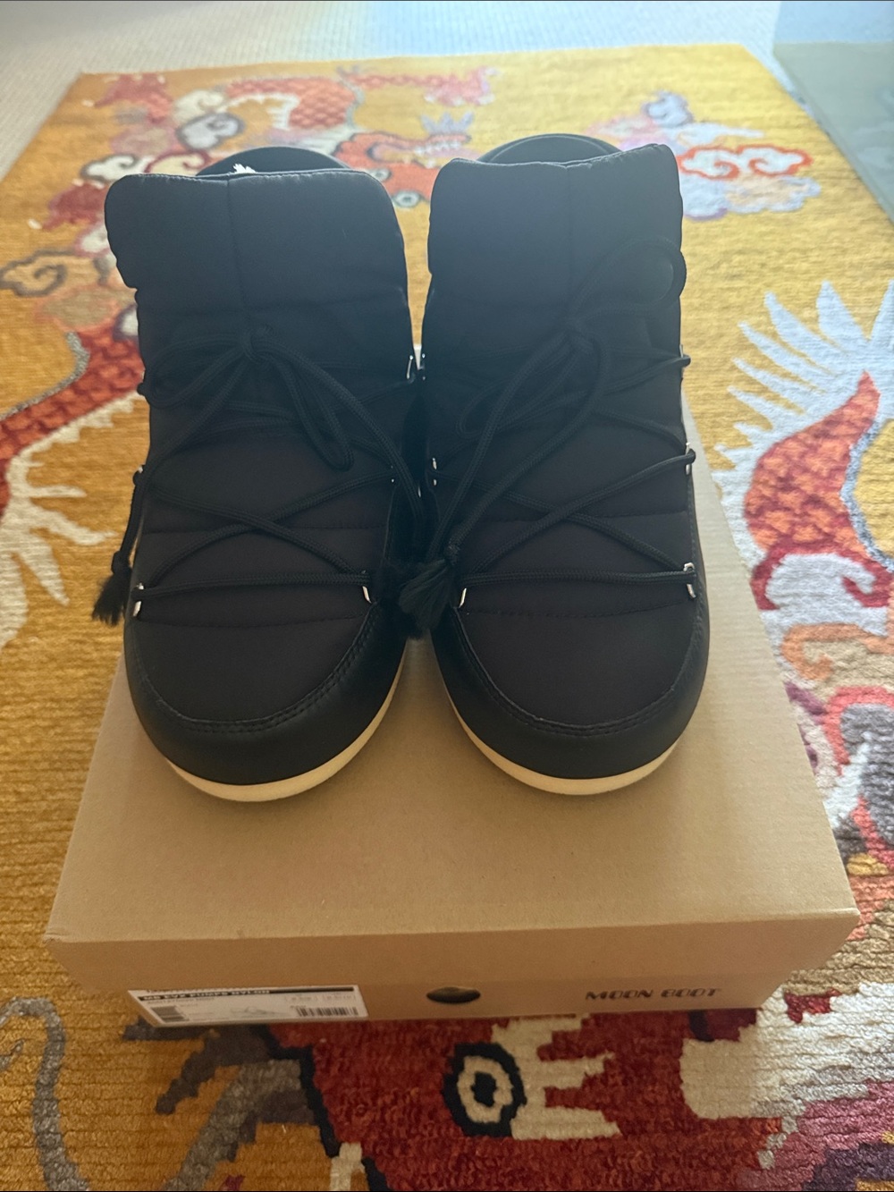 Moon boot black nylon pumps US size 8.5/9 - Picture 2 of 5